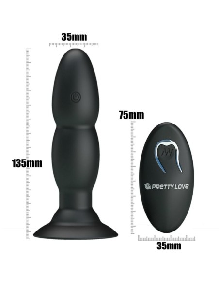 PRETTY LOVE PLUG VIBRADOR Y ROTACIoN POR CONTROL REMOTO