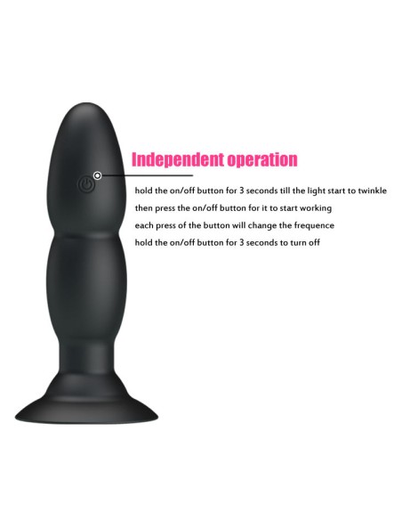 PRETTY LOVE PLUG VIBRADOR Y ROTACIoN POR CONTROL REMOTO