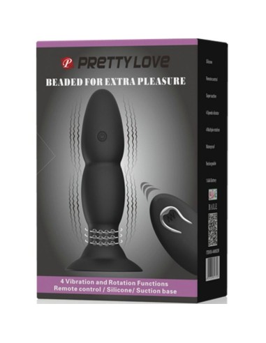 PRETTY LOVE PLUG VIBRADOR Y ROTACIoN POR CONTROL REMOTO