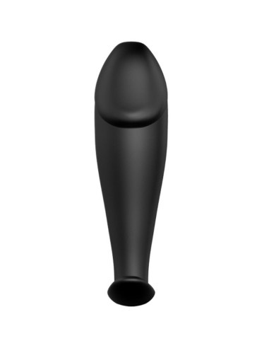 PRETTY LOVE PLUG ANAL SILICONA FORMA PENE Y 12 MODOS VIBRACION NEGRO