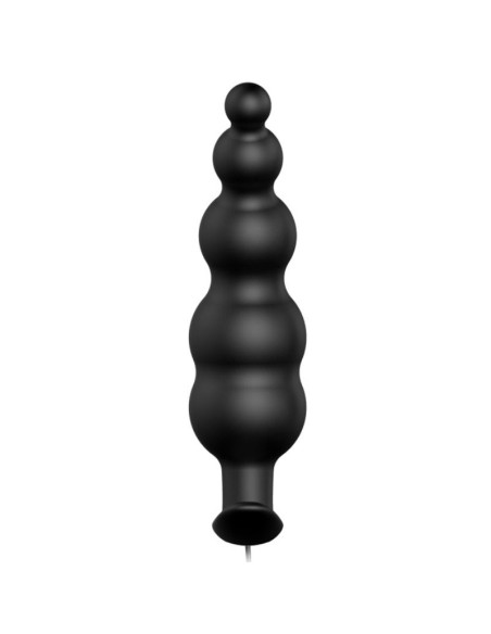PRETTY LOVE PLUG ANAL SILICONA ESTIMULACION EXTRA Y 12 MODOS VIBRACION NEGRO