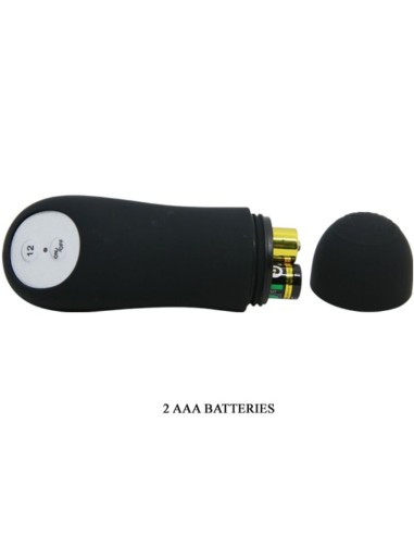 PRETTY LOVE PLUG ANAL SILICONA ESTIMULACION EXTRA Y 12 MODOS VIBRACION NEGRO