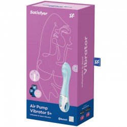 SATISFYER AIR PUMP VIBRATOR 5 VIBRADOR PUNTO G INFLABLE AZUL 2