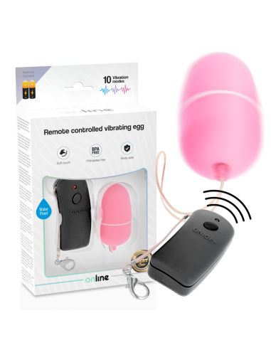 ONLINE HUEVO VIBRADOR CON MANDO CONTROL REMOTO ROSA