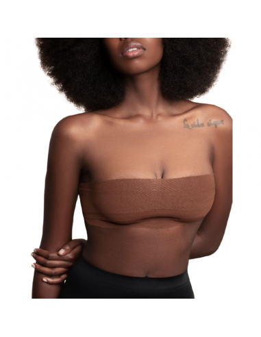BYE BRA BODY CINTA 5M X 65 CM 3 PARES DE PEZONERAS MARRON OSCURO