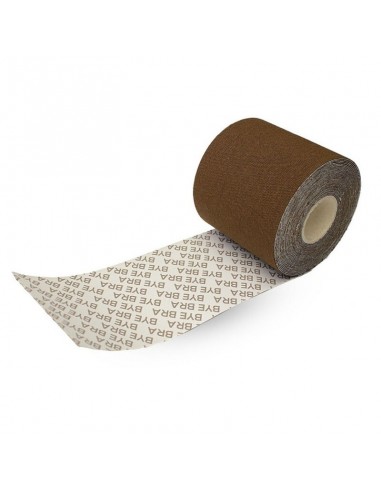 BYE BRA BODY CINTA 5M X 65 CM 3 PARES DE PEZONERAS MARRON OSCURO