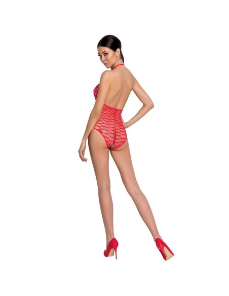 PASSION WOMAN BS087 BODYSTOCKING ROJO TALLA UNICA