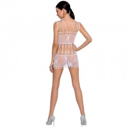 PASSION WOMAN BS090 BODYSTOCKING BLANCO TALLA UNICA 2