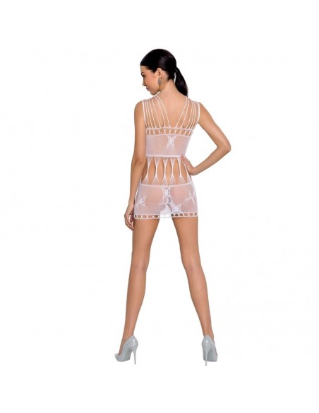 PASSION WOMAN BS090 BODYSTOCKING BLANCO TALLA UNICA