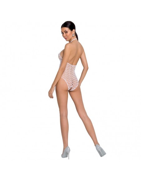 PASSION WOMAN BS087 BODYSTOCKING BLANCO TALLA UNICA