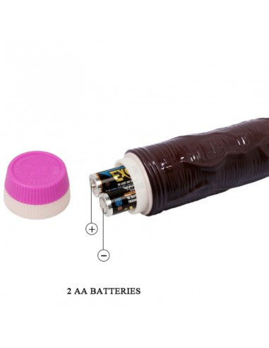 WAVES OF PLEASURE VIBRADOR REALiSTICO MARRON 23 CM
