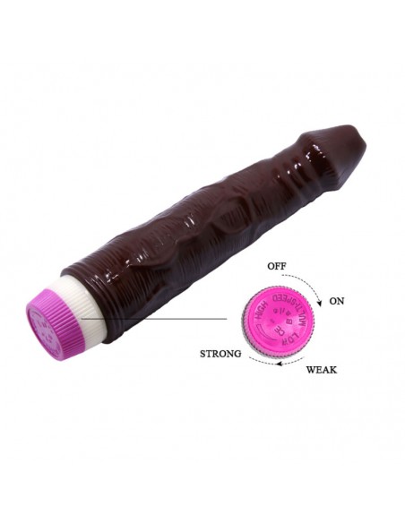 WAVES OF PLEASURE VIBRADOR REALiSTICO MARRON 23 CM