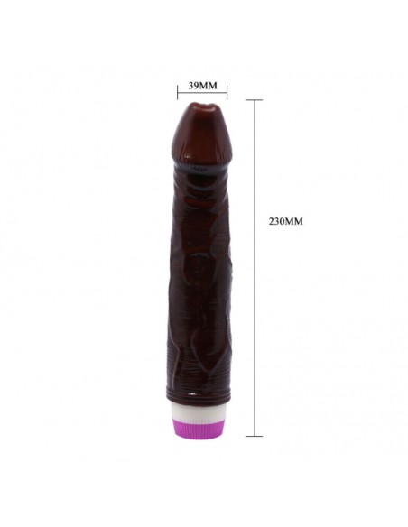WAVES OF PLEASURE VIBRADOR REALiSTICO MARRON 23 CM