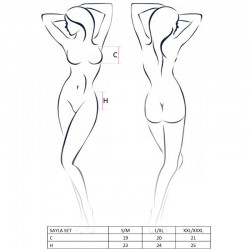 PASSION WOMAN SAYLA SET NEGRO TALLA L XL 2