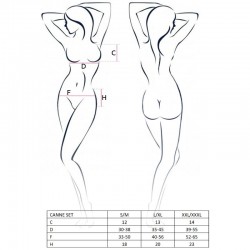 PASSION WOMAN CANNE SET NEGRO TALLA L XL 2