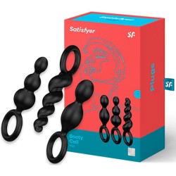 SATISFYER ANAL PLUGS SET 3PCS BLACK 2