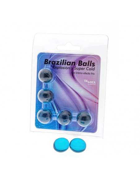 TALOKA BRAZILIAN BALLS GEL EXCITANTE EFECTO FRiO 5 BOLAS