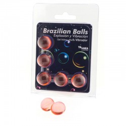 TALOKA BRAZILIAN BALLS GEL EXCITANTE EFECTO VIBRACIoN 5 BOLAS