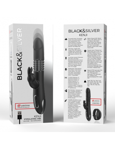 BLACKSILVER KENJI STIMULATING VIBE COMPATIBLE CON WATCHME WIRELESS TECHNOLOGY