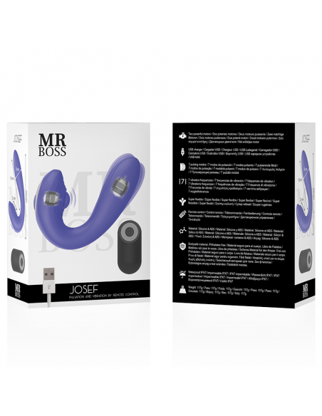 MR BOSS JOSEF PULSATION VIBRATION CONTROL REMOTO PARA PAREJAS MR BOSS JOSEF PULSATION VIBRATION CONTROL REMOTO PARA PAREJAS