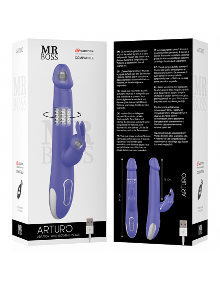 MR BOSS ARTURO VIBRATOR ROTATOR COMPATIBLE CON WATCHME WIRELESS TECHNOLOGY