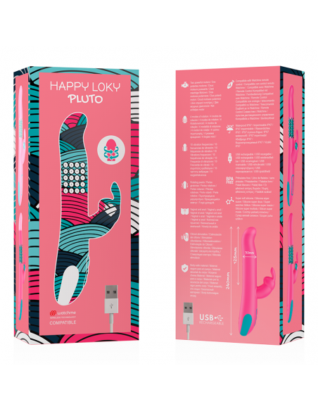 HAPPY LOKY PLUTO RABBIT VIBRATOR ROTATOR COMPATIBLE CON WATCHME WIRELESS TECHNOLOGY HAPPY LOKY PLUTO RABBIT VIBRATOR ROTATOR COMPATIBLE CON WATCHME WIRELESS TECHNOLOGY