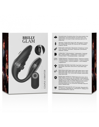 BRILLY GLAM COUPLE PULSING VIBRATING CONTROL REMOTO