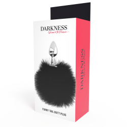 DARKNESS EXTRA BUTTPLUG ANAL CON COLA NEGRO 7CM 2