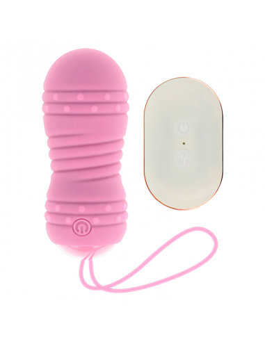 OHMAMA HUEVO CONTROL REMOTO 7 MODOS ROTACION ROSA