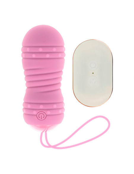 OHMAMA HUEVO CONTROL REMOTO 7 MODOS ROTACION ROSA