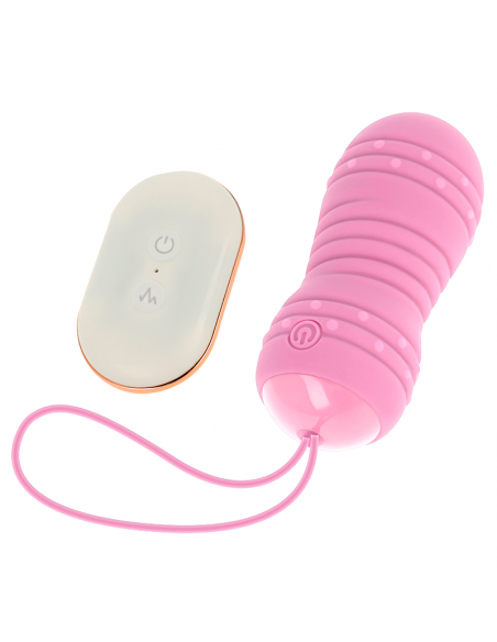 OHMAMA HUEVO CONTROL REMOTO 7 MODOS ROTACION ROSA