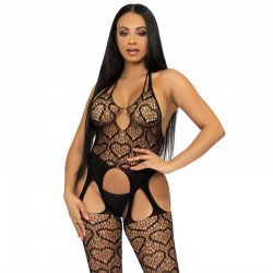 LEG AVENUE BODYSTOCKING DE RED CON TIRANTES TALLA uNICA ROJO 2