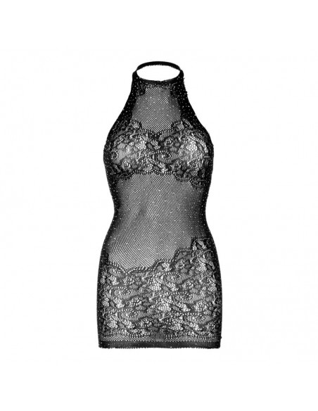 LEG AVENUE MINI VESTIDO CON PEDRERiA TALLA uNICA 
