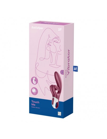 SATISFYER TOUCH ME VIBRADOR RABBIT ROJO