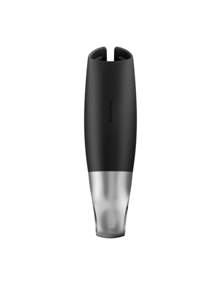 SATISFYER POWER MASTURBATOR NEGRO Y PLATA