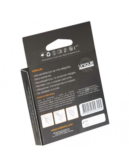 UNIQ CLASSIC PRESERVATIVOS SIN LATEX 3 UNIDADES