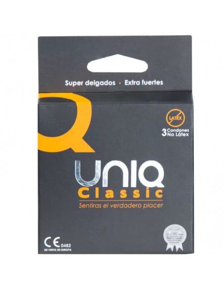 UNIQ CLASSIC PRESERVATIVOS SIN LATEX 3 UNIDADES UNIQ CLASSIC PRESERVATIVOS SIN LATEX 3 UNIDADES