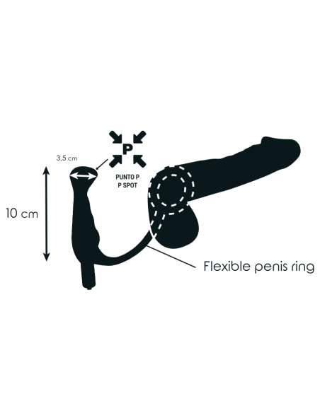 ADDICTED TOYS VIBRADOR PROSTaTICO NEGRO 10 CM