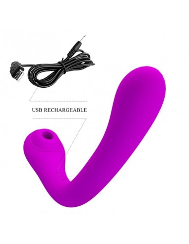 PRETTY LOVE ALEX VIBRADOR Y SUCCIONADOR DE CLiTORIS LILA