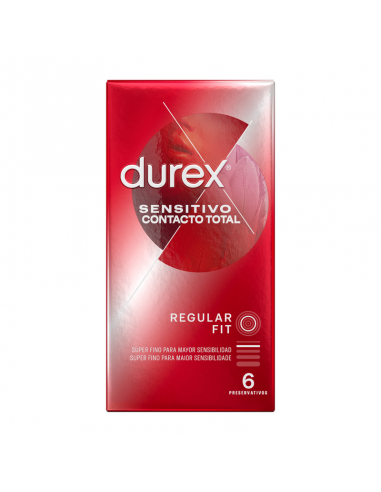 DUREX SENSITIVO CONTACTO TOTAL 6 UDS
