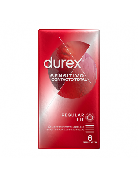 DUREX SENSITIVO CONTACTO TOTAL 6 UDS
