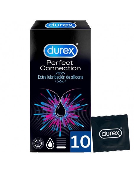 DUREX PERFECT CONNECTION EXTRA LUBRICACION SILICONA 10 UNIDADES
