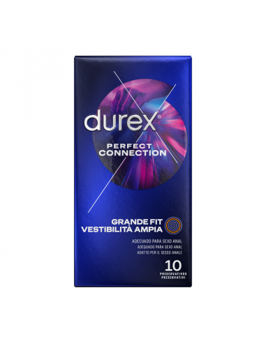 DUREX PERFECT CONNECTION EXTRA LUBRICACION SILICONA 10 UNIDADES