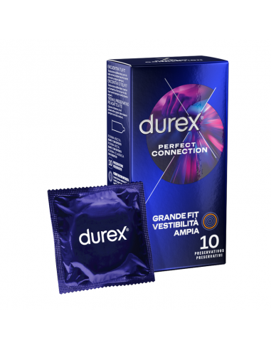 DUREX PERFECT CONNECTION EXTRA LUBRICACION SILICONA 10 UNIDADES