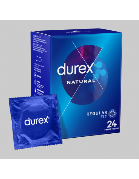 DUREX NATURAL PLUS 24 UNIDADES