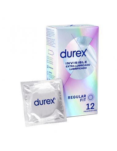 DUREX INVISIBLE EXTRA LUBRICADO 12 UDS