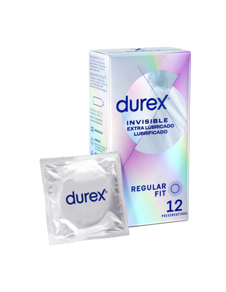 DUREX INVISIBLE EXTRA LUBRICADO 12 UDS