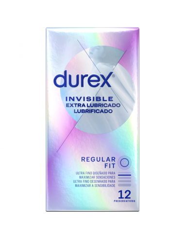 DUREX INVISIBLE EXTRA LUBRICADO 12 UDS