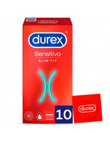 DUREX SENSITIVO SLIM FIT 10 UNIDADES