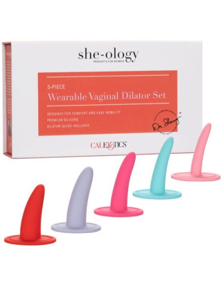 CALEX KIT 5PC DILATADORES VAGINALES O ANALES MULTICOLOR